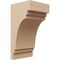 Ekena Millwork 7"W x 7"D x 14"H Wide Pescadero Rough Cedar Woodgrain TimberThane Corbel, Primed Tan CORUR07X07X14PECRCPR - alternate 1